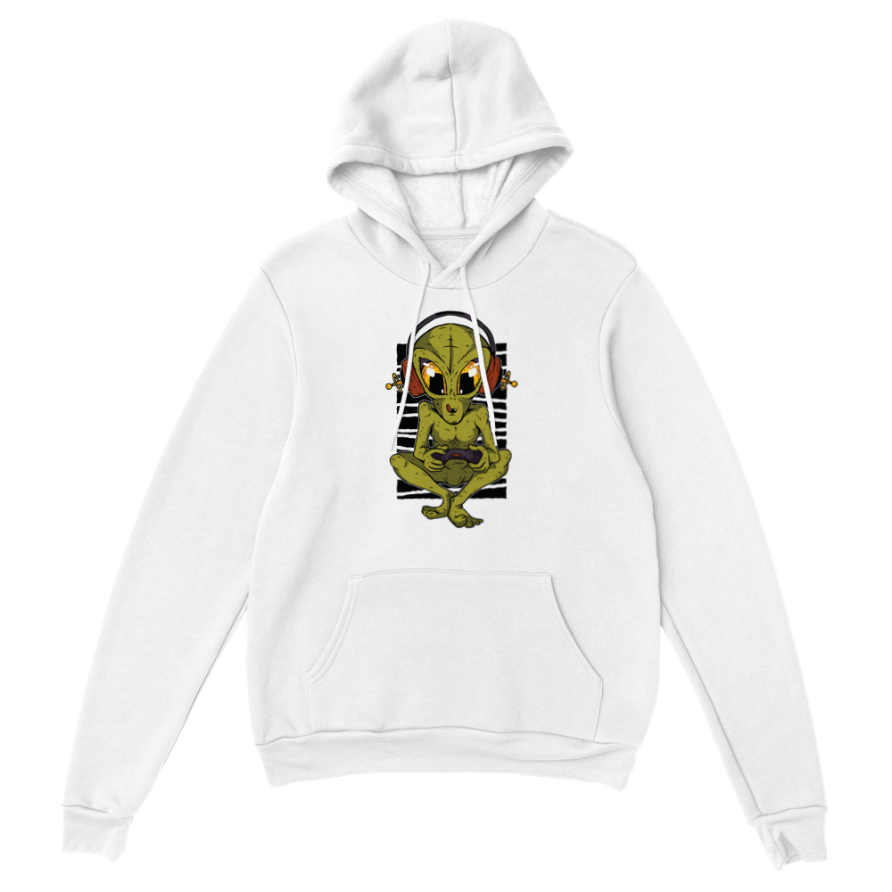 Gamer Alien Pullover Hoodie