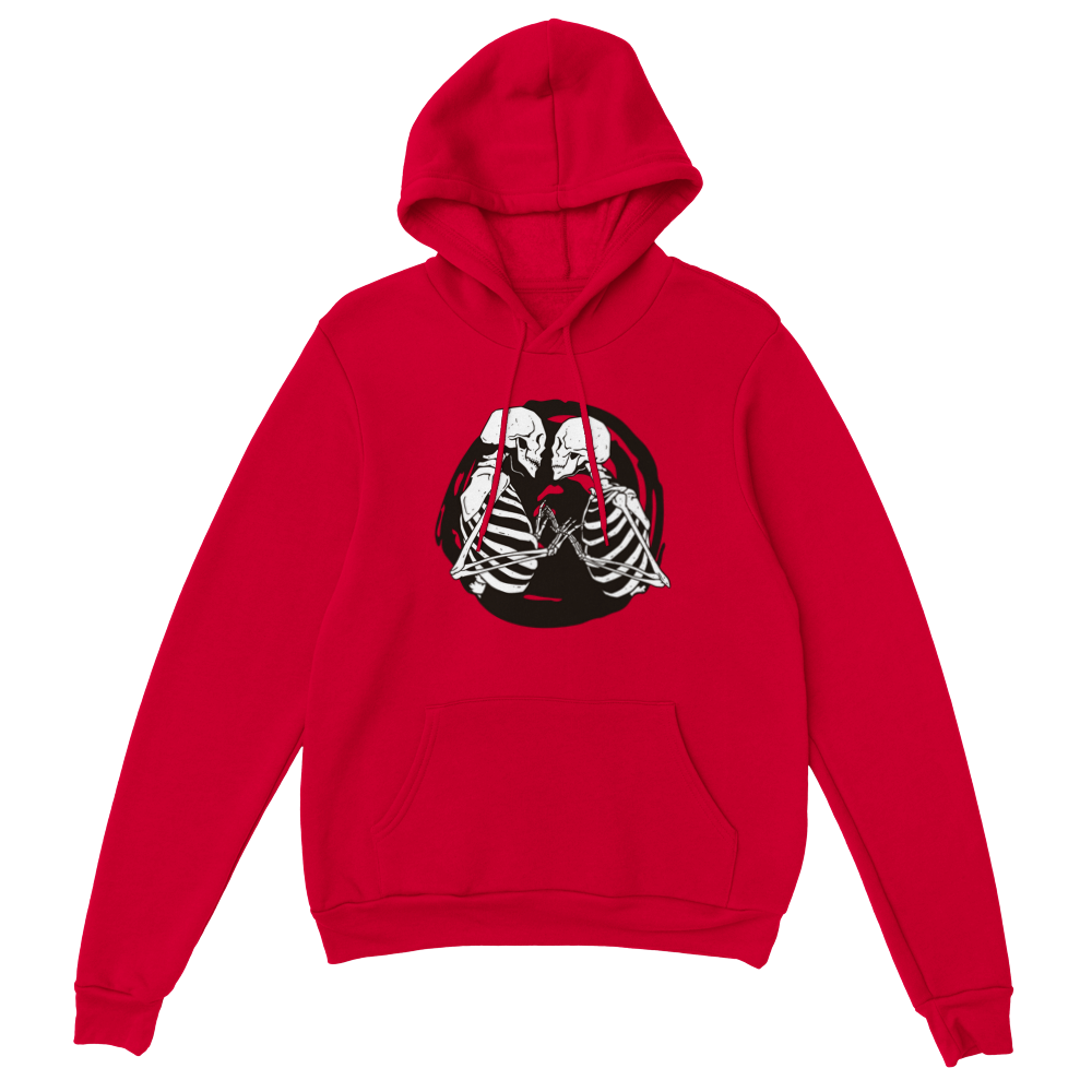 Kissing Skeletons Unisex Pullover Hoodie