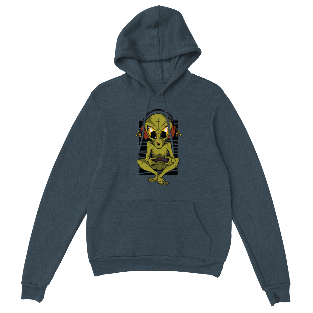 Gamer Alien Pullover Hoodie