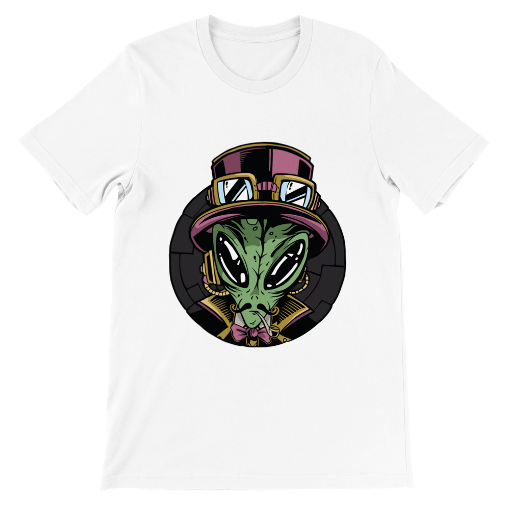 Steampunk Alien Premium Unisex T-shirt