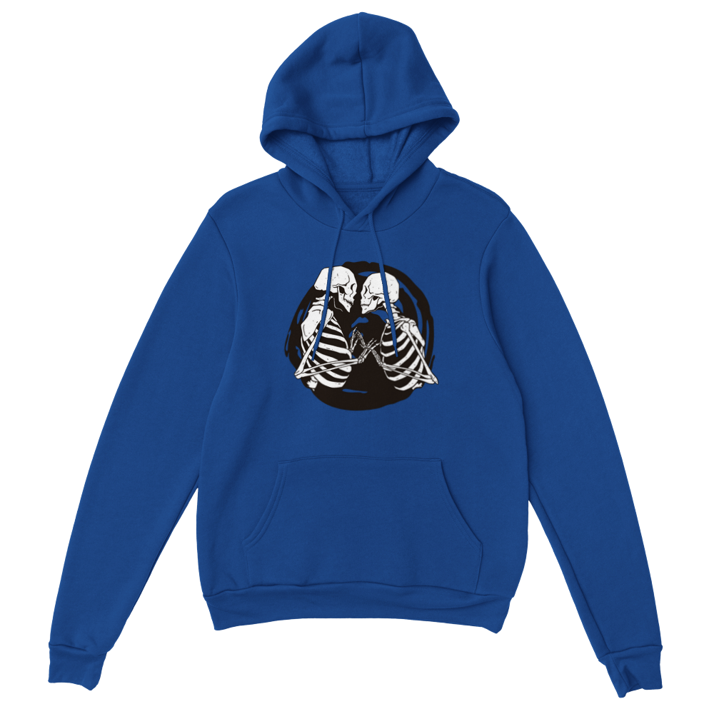 Kissing Skeletons Unisex Pullover Hoodie