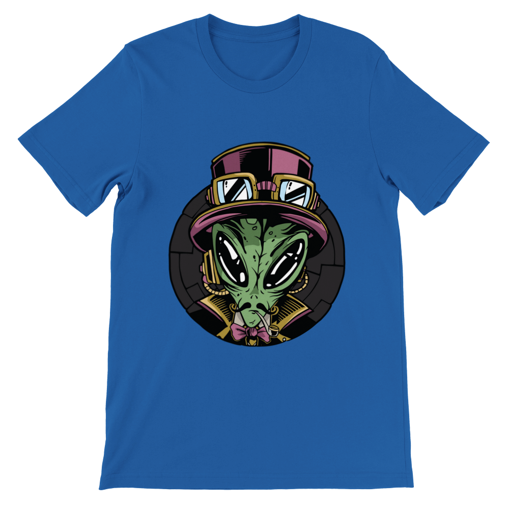 Steampunk Alien Premium Unisex T-shirt