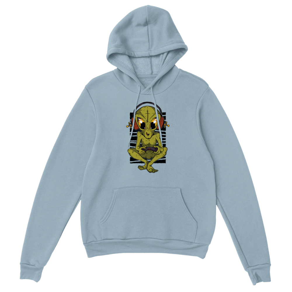 Gamer Alien Pullover Hoodie