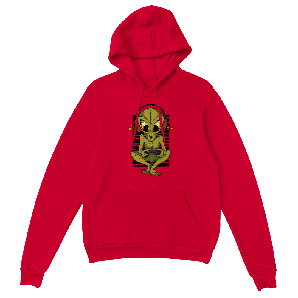 Gamer Alien Pullover Hoodie
