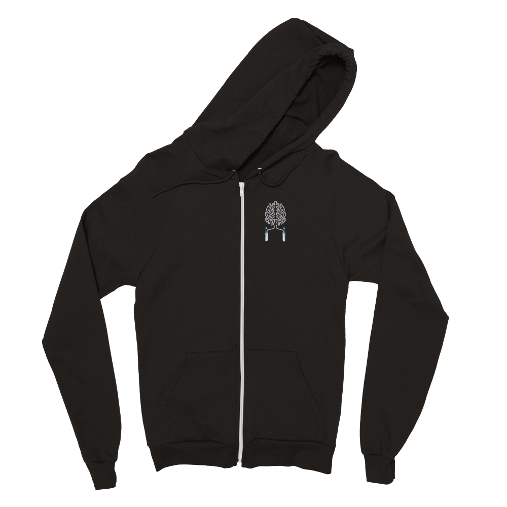 Transceiver brain Zip Hoodie