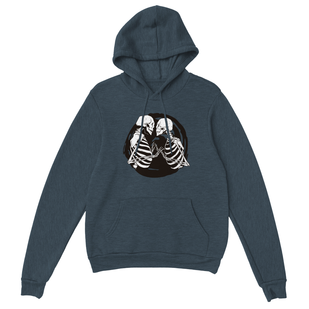 Kissing Skeletons Unisex Pullover Hoodie
