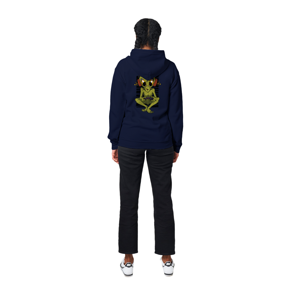 Gamer Alien Unisex Zip Hoodie
