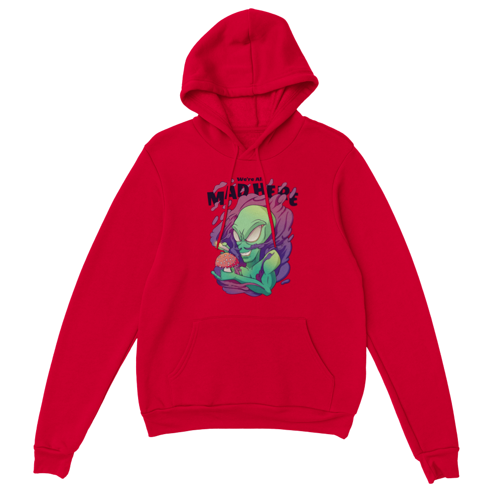 Trippy Alien Unisex Pullover Hoodie