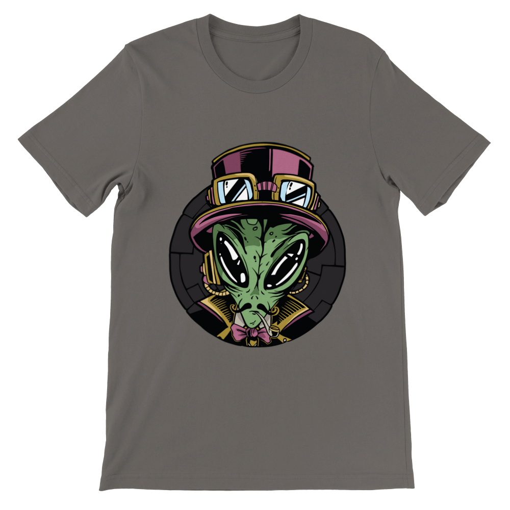 Steampunk Alien Premium Unisex T-shirt
