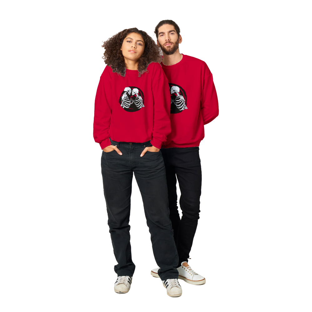 Kissing Skeletons Unisex Sweatshirt
