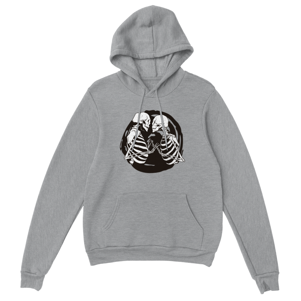 Kissing Skeletons Unisex Pullover Hoodie