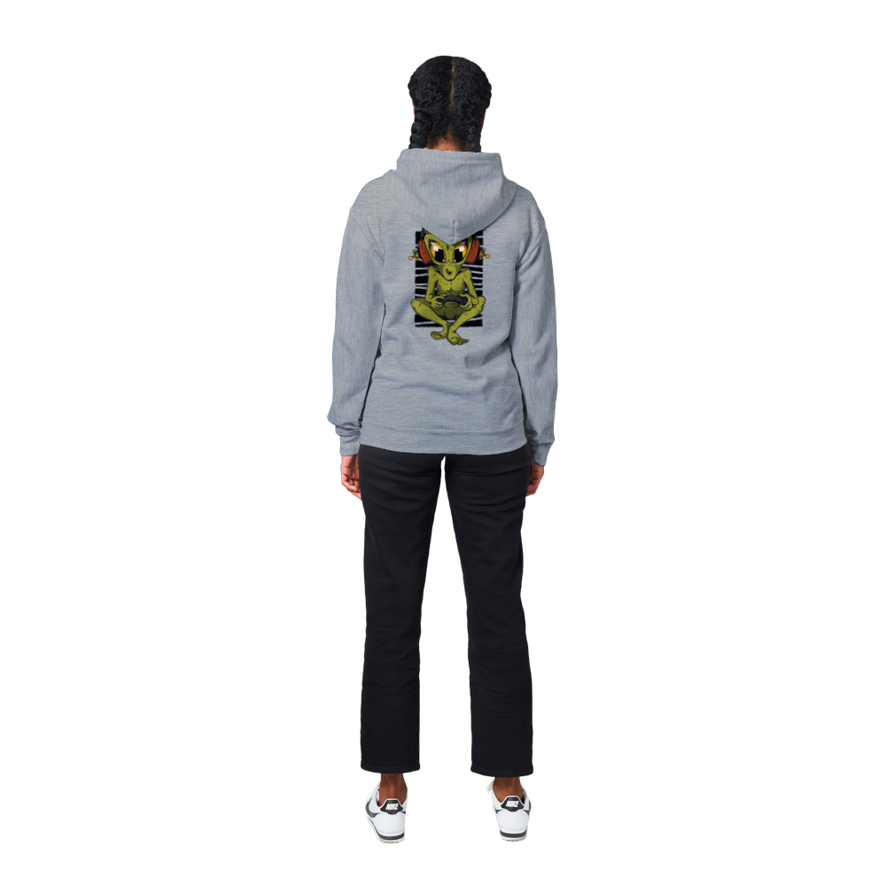 Gamer Alien Unisex Zip Hoodie