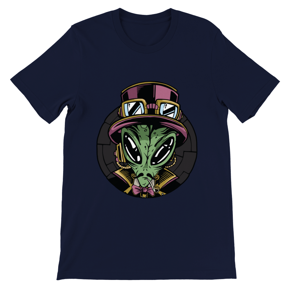 Steampunk Alien Premium Unisex T-shirt
