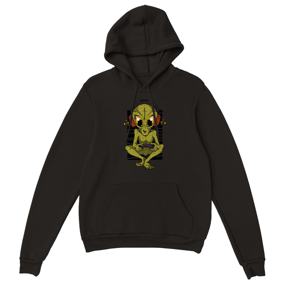 Gamer Alien Pullover Hoodie