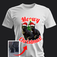 Kerst T-shirt met huisdierportret