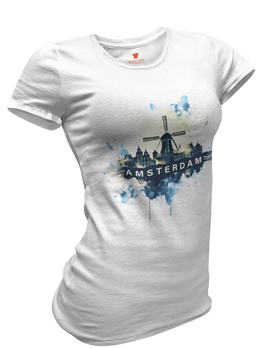 Splashes Amsterdam Premium Fitted T-shirt