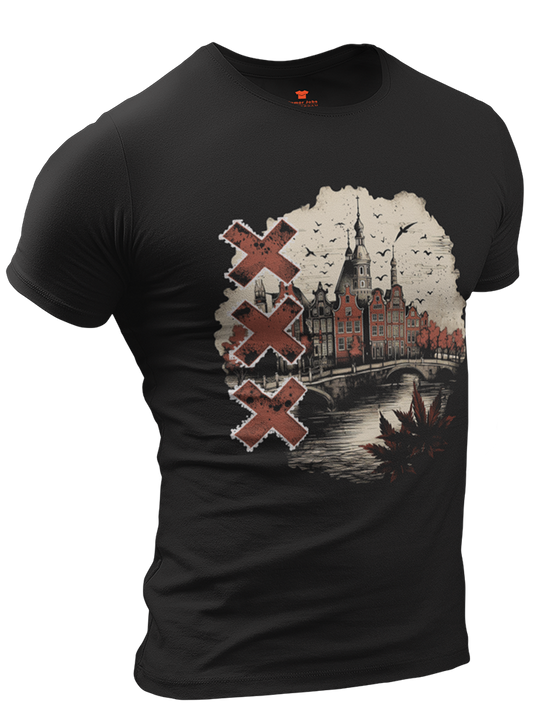 Vintage Amsterdam Premium Fitted T-shirt