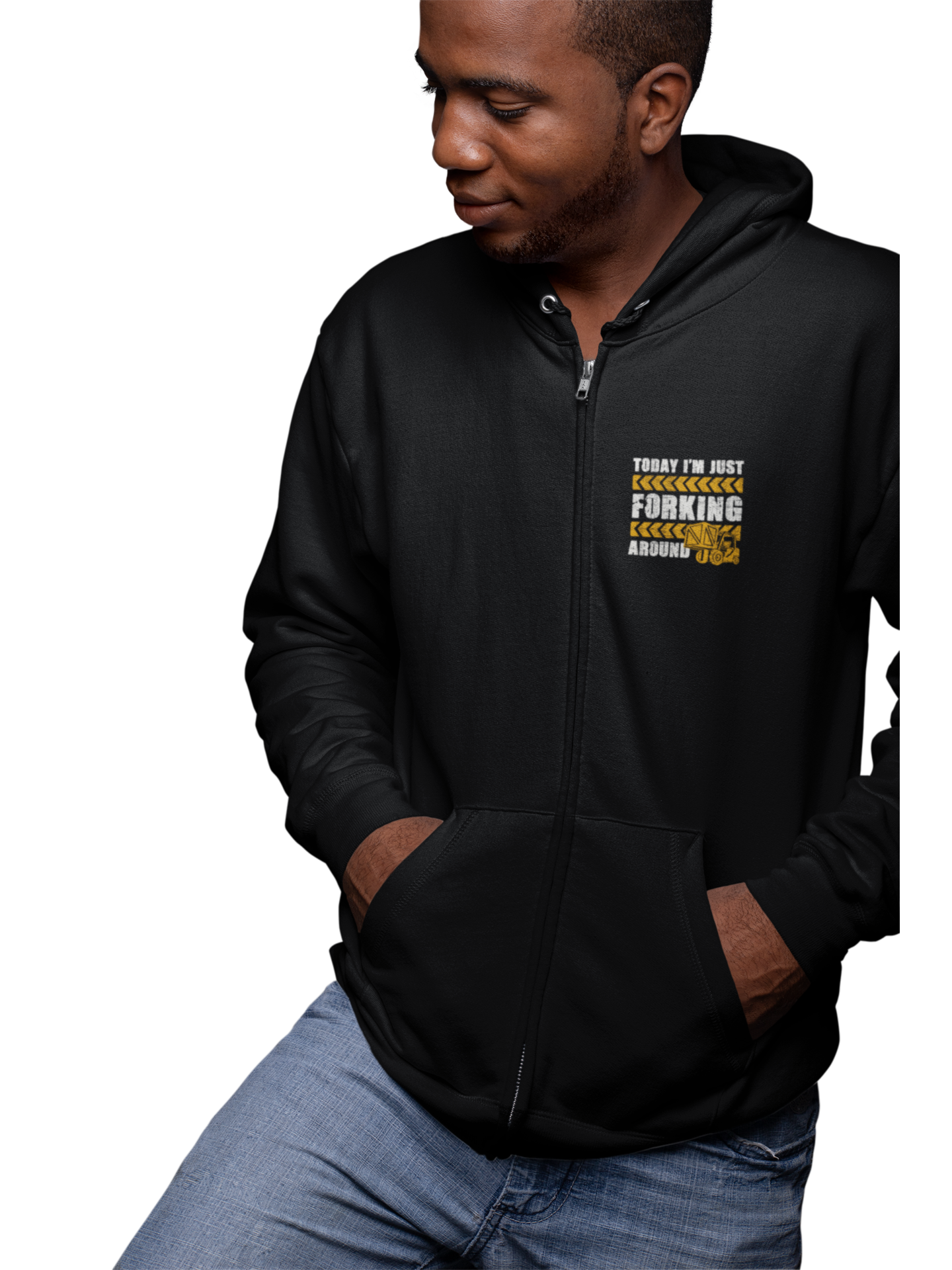 Forking aroud  Zip Hoodie