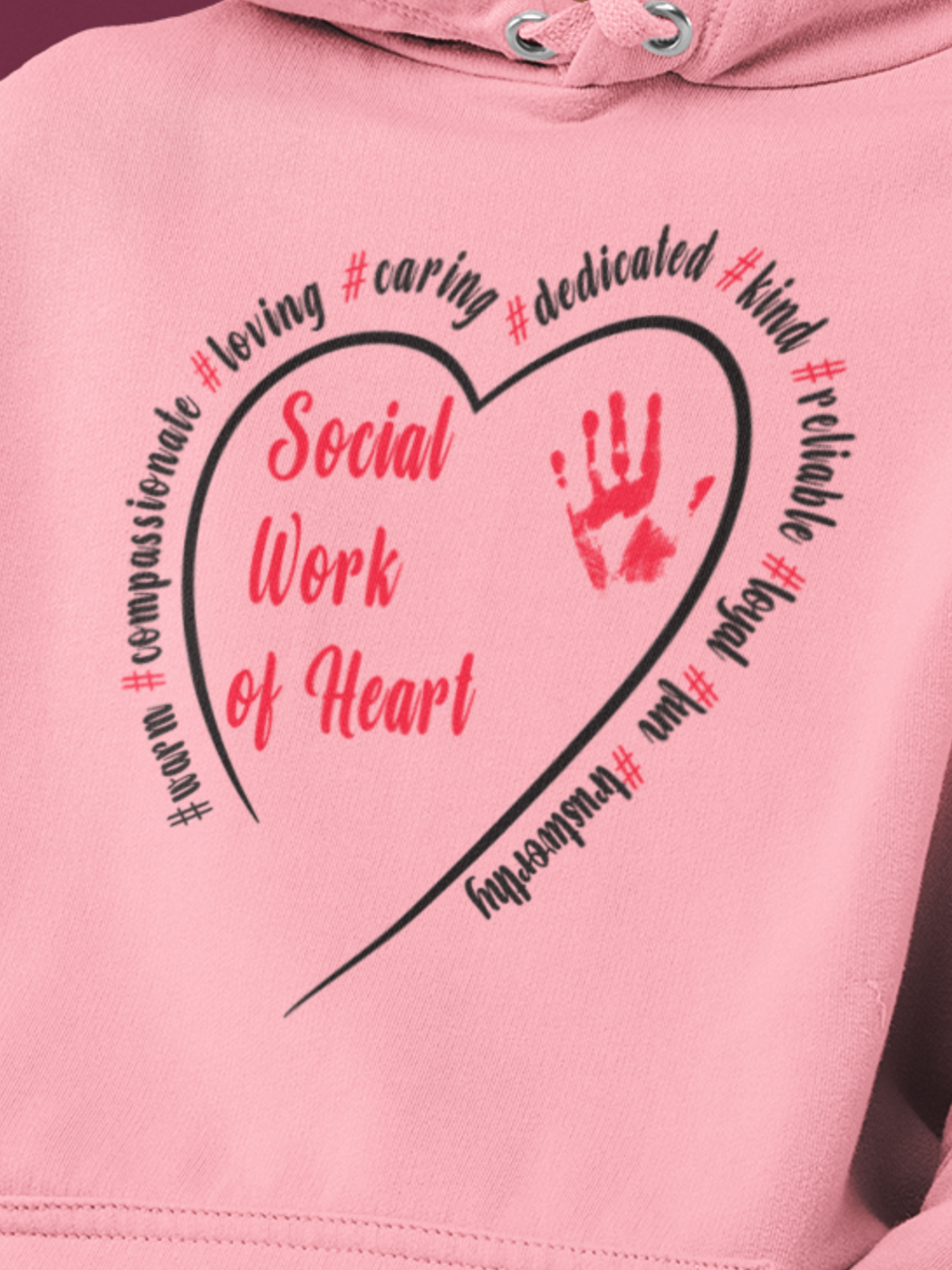 Social Work of Heart Hoodie