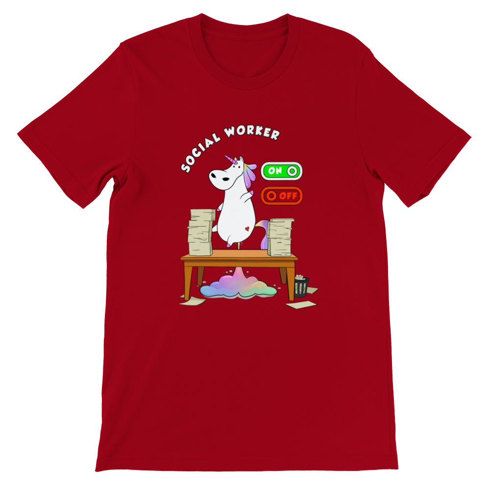 Social Worker Unicorn T-shirt